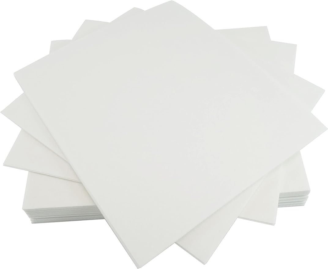 New brothread Cut Away Machine Embroidery Stabilizer Backing 8"x8" - 100 Precut Sheets - Medium Weight 2.5 Ounce - Fits 4x4 and 6x6 Hoops