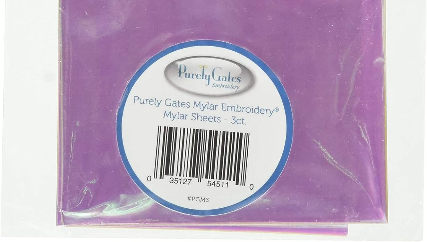 Purely Gates Mylar 18x30 embroidery sheet (Pack of 1)