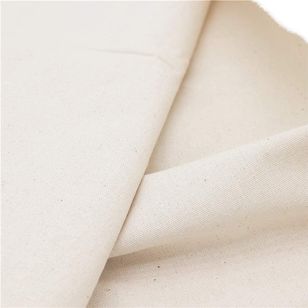 Muslin Linen Fabric Embroidery Fabric Linen Cloth Needlework Fabric Garments Crafts Accessories Embroidery Cloth Backing Material Quilting Sewing Draping Fabric 21 by 62-Inch