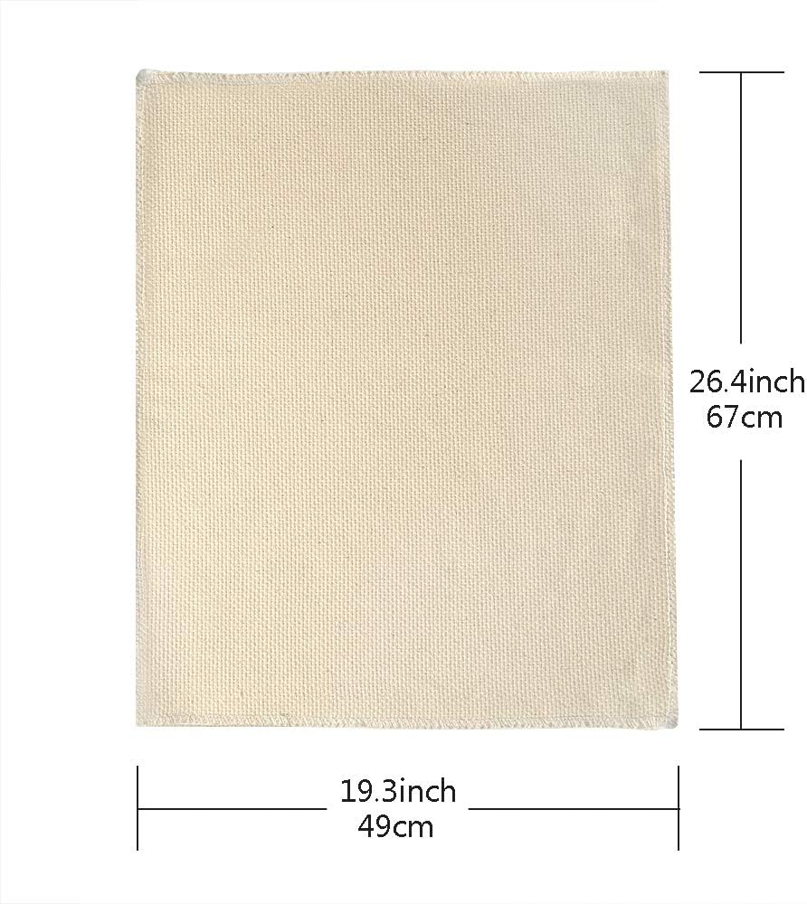 Pllieay Tufting Cloth Punch Needle Fabric, Embroidery Fabric, Monks Cloth for Punch Needle Embroidery Rug-Punch & Pinch Needle, 26.4 x 19.3 Inch