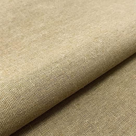 Muslin Linen Fabric Embroidery Fabric Linen Cloth Needlework Fabric Garments Crafts Accessories Embroidery Cloth Backing Material Quilting Sewing Draping Fabric 21 by 62-Inch