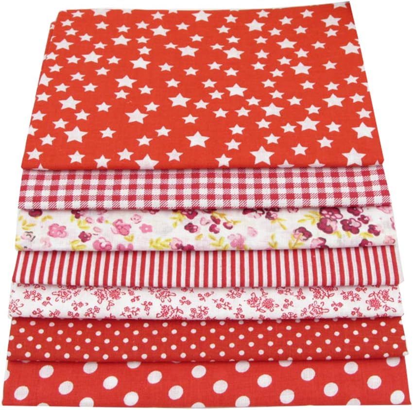 56pcs 9.8" x 9.8" (25cm x 25cm) No Repeat Design Printed Floral Cotton Fabric for Patchwork, Precut Fabric Square for DIY Sewing,Quilting Squares Bundles
