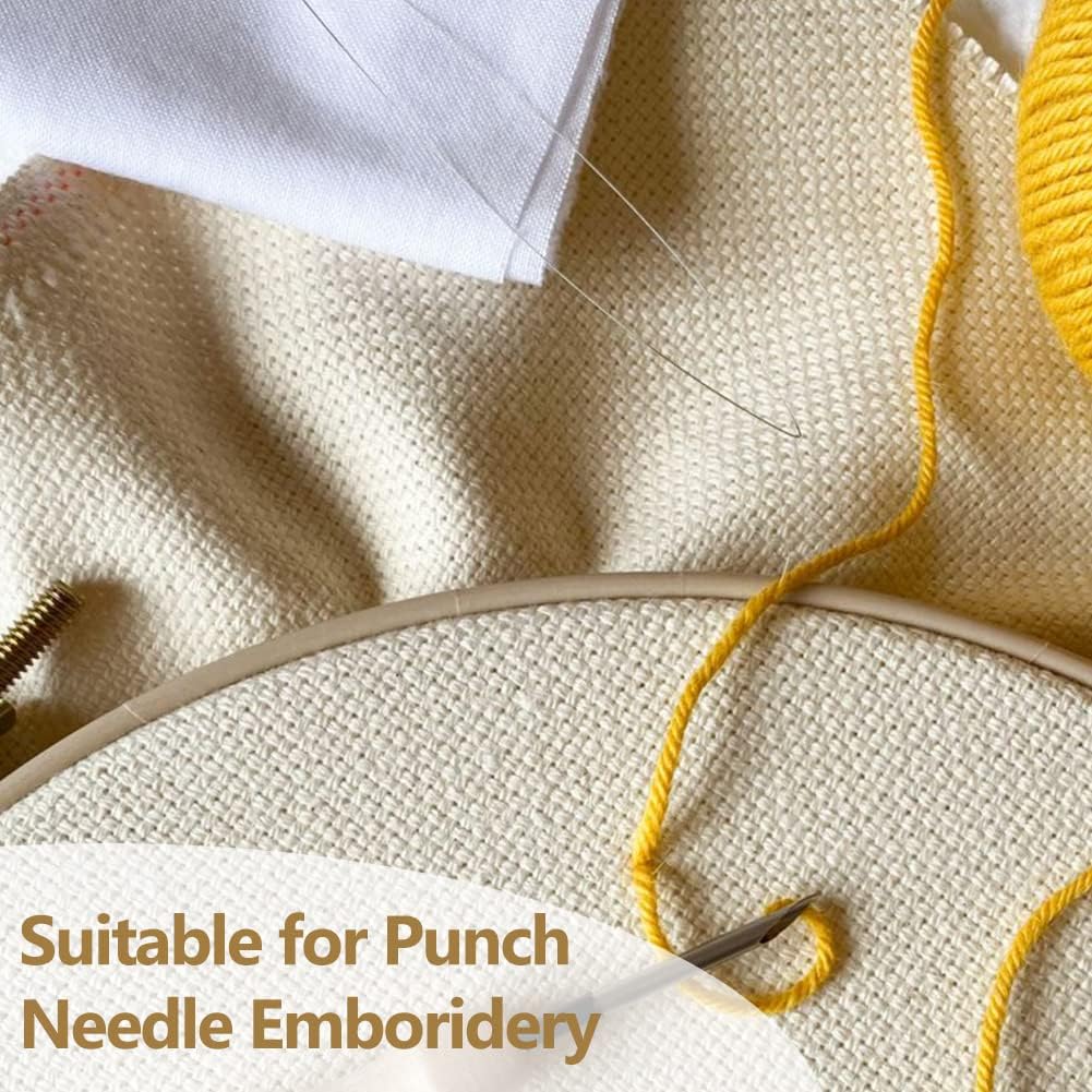 82.7x78.7in Large Size Primary Tufting Cloth with Marked Lines, Premium Monks Cloth Punch Needle Cloth Fabric for Tufting Gun, Rug-Punch, Punch Needle, Tuft Word Art Embroidery Crafts Favors