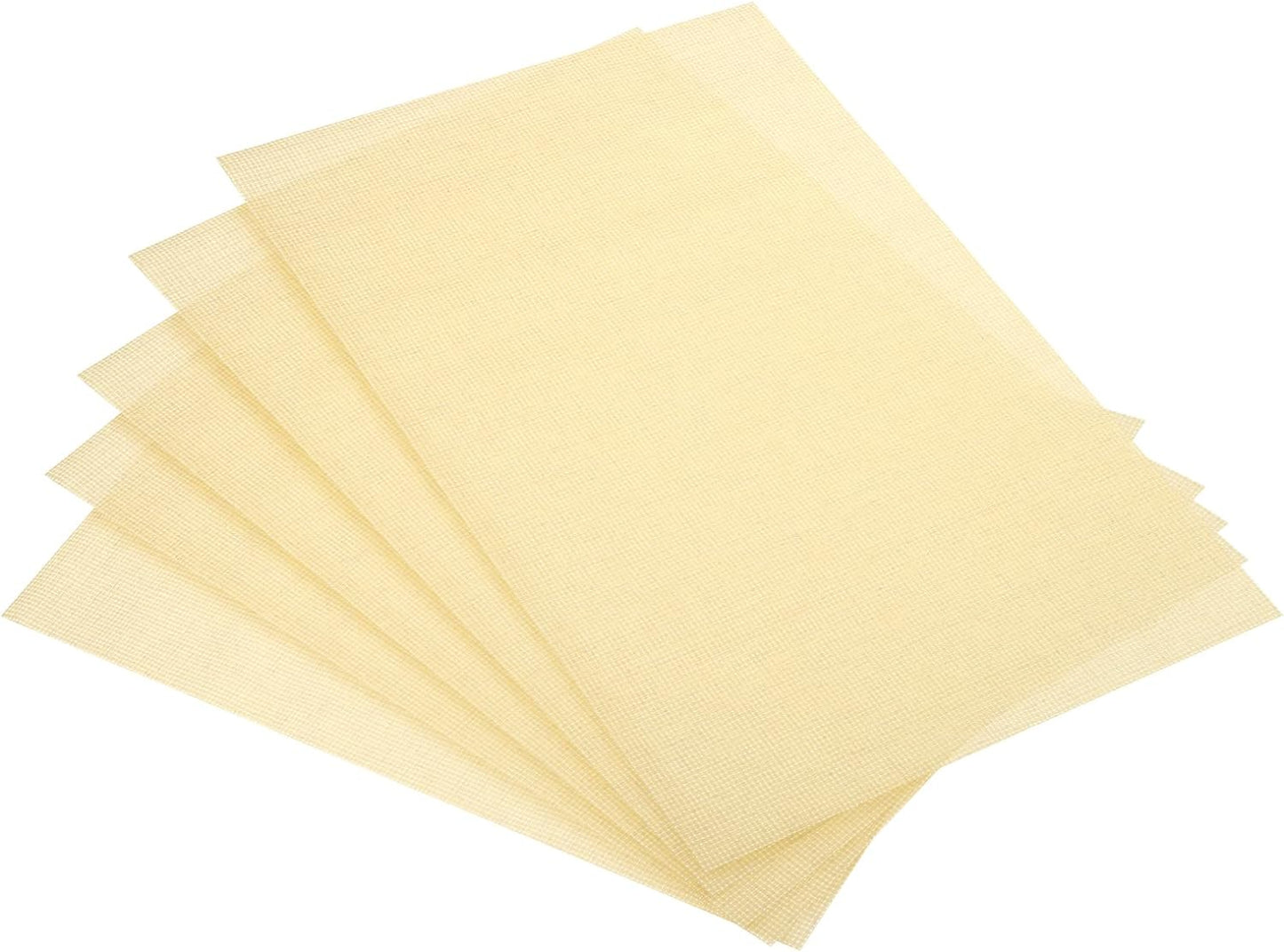 PATIKIL 11 Count Cross Stitch Cloth 12" x 12", 5 Pack Embroidery Cotton Fabric for DIY Needlework, Red