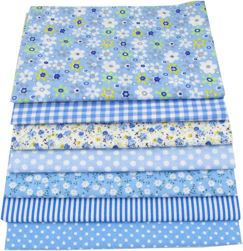 56pcs 9.8" x 9.8" (25cm x 25cm) No Repeat Design Printed Floral Cotton Fabric for Patchwork, Precut Fabric Square for DIY Sewing,Quilting Squares Bundles