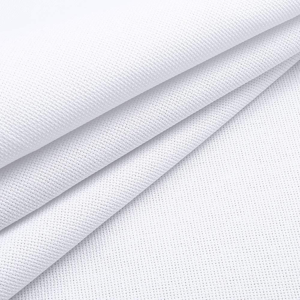Caydo Aida Cloth 11 Count White Classic Reserve Cross Stitch Fabric Embroidery Fabric Squares 39 by 60 Inch Big Size