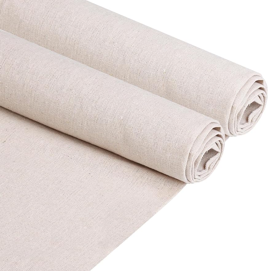 Muslin Fabric 5 Yard Muslin Cloth 63 Inches Wide Textile Unbleached Natural Cotton Fabric Soft and Smooth Embroidery Fabric Reusable and Washable Linen Fabric for Sewing Embroidery Decor DIY Projects