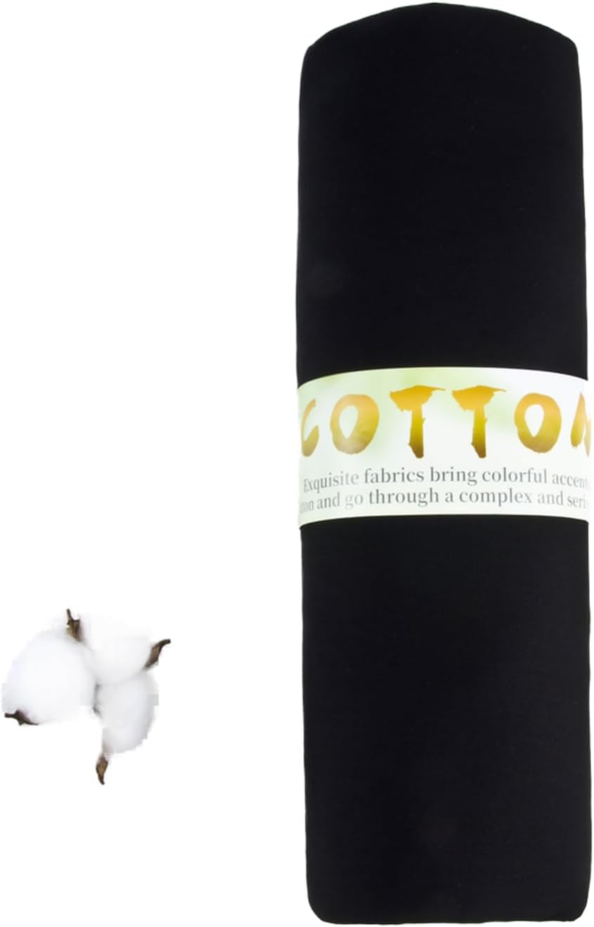 100% White Cotton Fabric for Sewing by 1 Yard, 59鈥漌idth Quilting fabricMedium Weight 5.8 oz, Muslin Fabric by The Yard, Embroidery Cloth Fabric