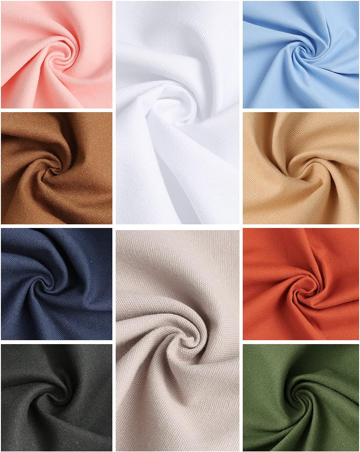 Caydo 10 Pieces Embroidery Fabric, Including 10 Colors Embroidery Cotton Fabric, 5 Colors Water-Soluble Pens, 7.9 by 7.9 Inch